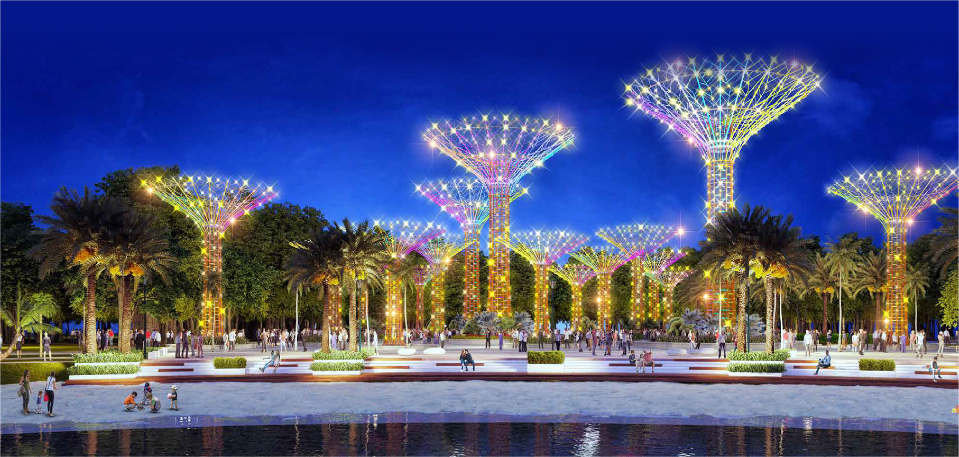 Công viên ánh sáng tại Vinhomes Grand Park